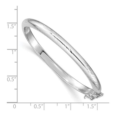 Sterling Silver Kids' Hinged Bangle Bracelet – view 4