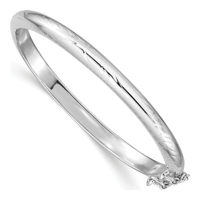 Sterling Silver Kids' Hinged Bangle Bracelet