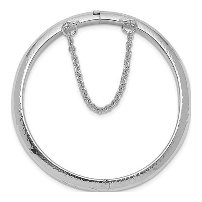 Sterling Silver Kids' Hinged Bangle Bracelet – view 3
