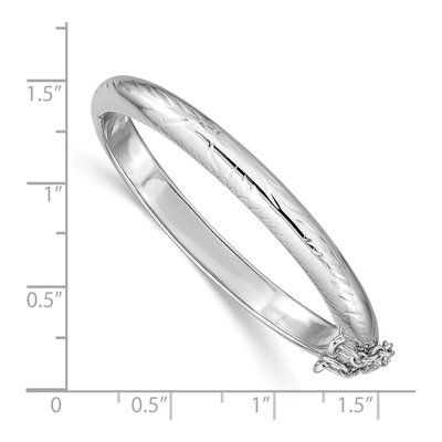 Sterling Silver Kids' Hinged Bangle Bracelet – view 4