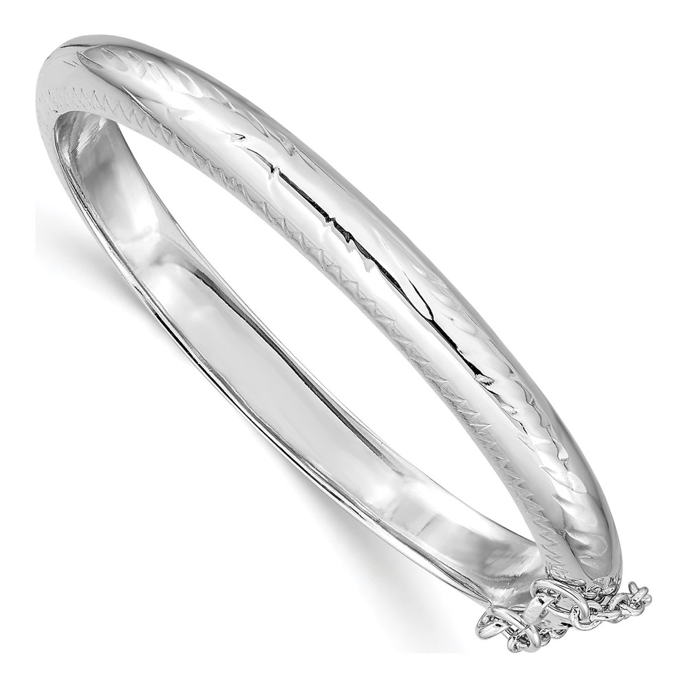 Sterling Silver Kids' Hinged Bangle Bracelet