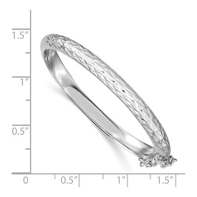 Sterling Silver Children's Hinged Bangle Bracelet – view 3