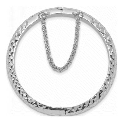 Sterling Silver Children's Bangle Bracelet – view 3