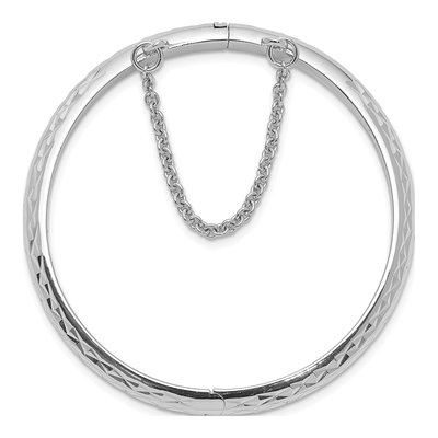 Sterling Silver Kids' Bangle Bracelet – view 3