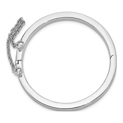 Sterling Silver Kids' Safety Hinged Bangle Bracelet – view 3