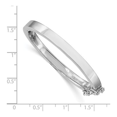 Sterling Silver Kids' Safety Hinged Bangle Bracelet – view 4