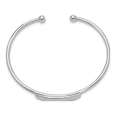 Sterling Silver Kids' ID Cuff Bracelet – view 3