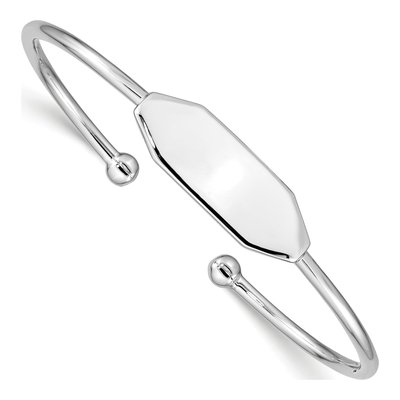 Sterling Silver Kids' ID Cuff Bracelet