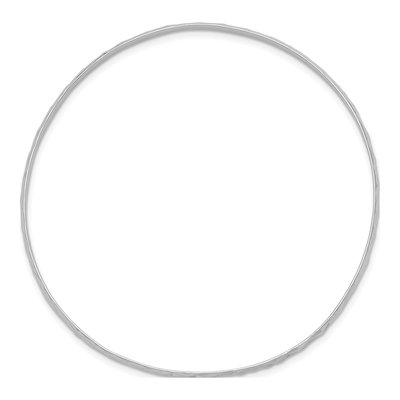 Sterling Silver Children's Diamond-Cut Bangle Bracelet – view 3