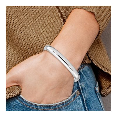 Sterling Silver Kids' Cuff Bangle Bracelet – view 5