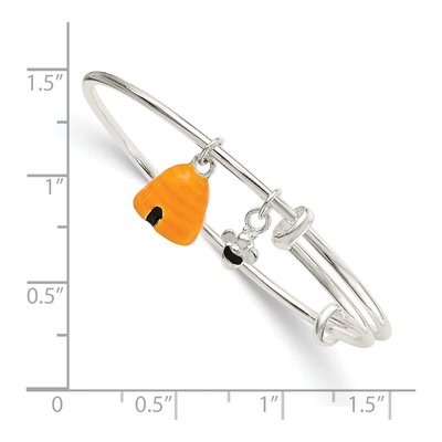 Sterling Silver Bee Beehive Kids' Bangle Bracelet – view 4