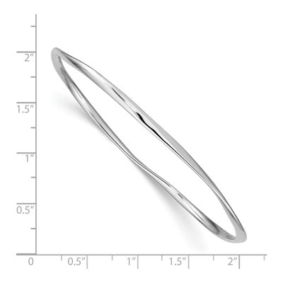 Sterling Silver Slip-On Bangle Bracelet – view 4