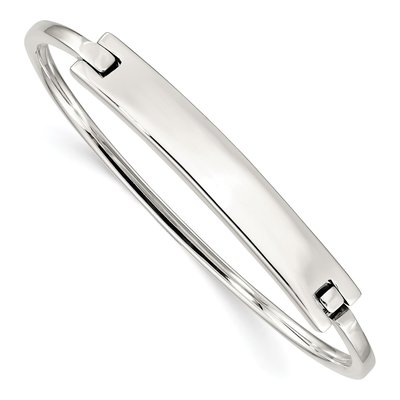 Sterling Silver Hinged Bangle Bracelet