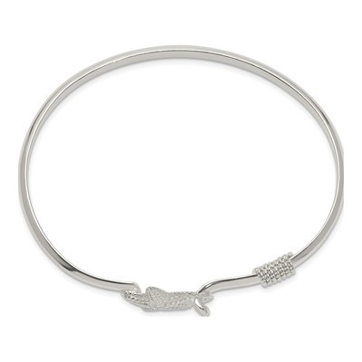 Sterling Silver Starfish Bangle Bracelet – view 3
