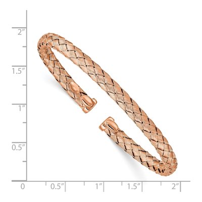 Rose Gold-Plated Sterling Silver Cuff Bracelet – view 4