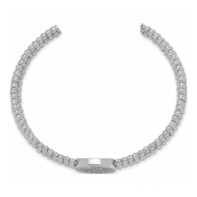 Sterling Silver Crystal Cuff Bracelet – view 2