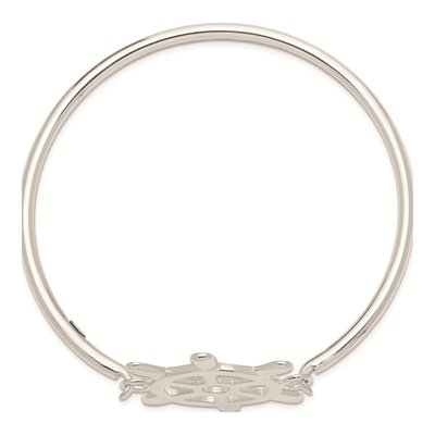 Sterling Silver Interchangeable Bangle Bracelet – view 6