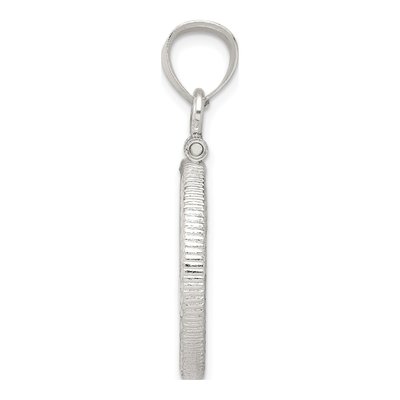 Sterling Silver Screw Top Coin Bezel Pendant – view 3
