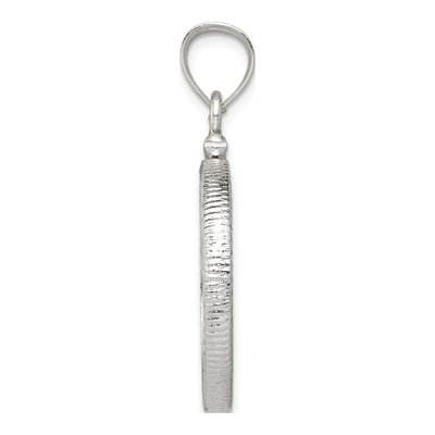 Sterling Silver Screw Top Coin Bezel Pendant – view 3