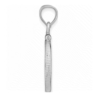 Sterling Silver Screw Top Coin Bezel Pendant – view 3