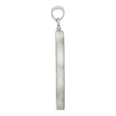 Sterling Silver Screw Top Coin Bezel Pendant – view 2
