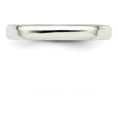 Sterling Silver 3mm Beveled Edge Comfort-Fit Wedding Band – view 5