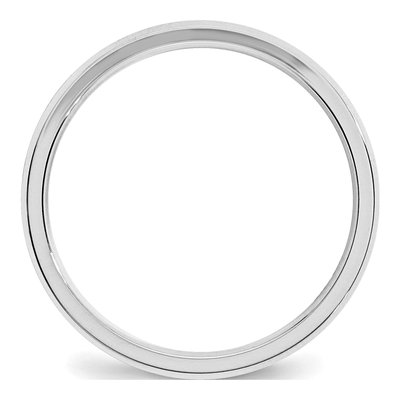 Sterling Silver 3mm Beveled Comfort-Fit Wedding Band – view 2
