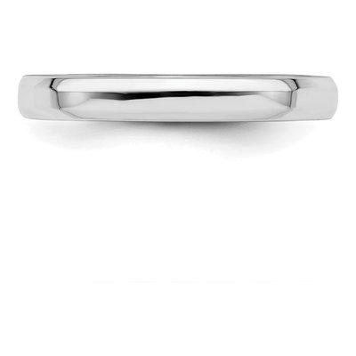 Sterling Silver 3mm Beveled Comfort-Fit Wedding Band – view 3