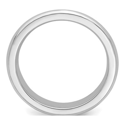Sterling Silver 4mm Beveled Comfort-Fit Wedding Band – view 2