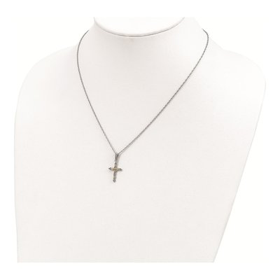 Sterling Silver Black Hills Cross Pendant Necklace – view 3