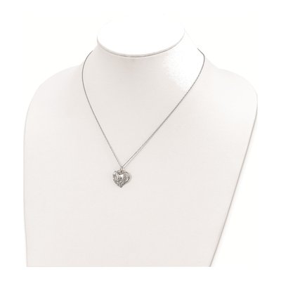 Sterling Silver Black Hills Horse Heart Pendant Necklace – view 2