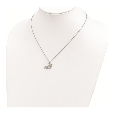 Sterling Silver Black Hills Faith Butterfly Pendant Necklace – view 3