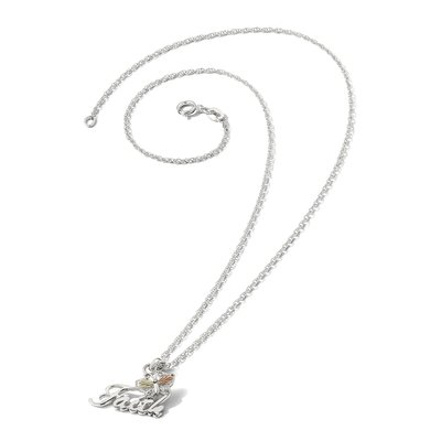 Sterling Silver Black Hills Faith Butterfly Pendant Necklace – view 4