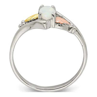 Sterling Silver Lab-Created Opal Hills Ring – view 2
