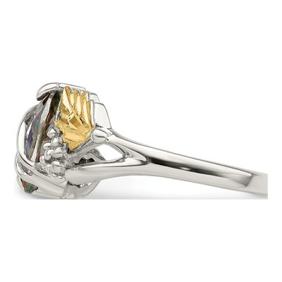 Sterling Silver Mystic Fire Topaz Landstrom's Hills Ring – view 3