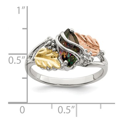 Sterling Silver Mystic Fire Topaz Landstrom's Hills Ring – view 4
