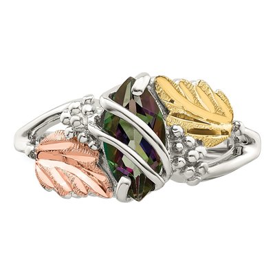 Sterling Silver Mystic Fire Topaz Landstrom's Hills Ring – view 5