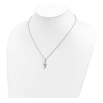 Sterling Silver Black Hills Cross Pendant Necklace – view 3