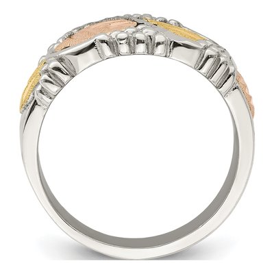 Sterling Silver Black Hills Leaves Ring – view 2