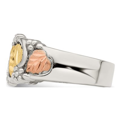 Sterling Silver Black Hills Leaves Ring – view 3