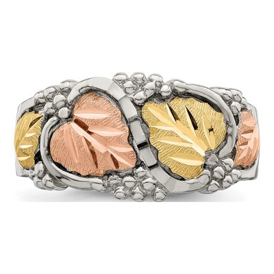 Sterling Silver Black Hills Leaves Ring – view 5