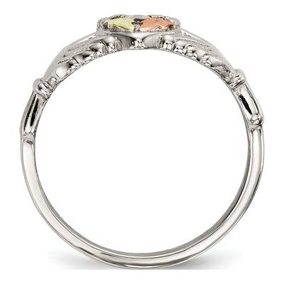 Sterling Silver Black Hills Claddagh Ring – view 2