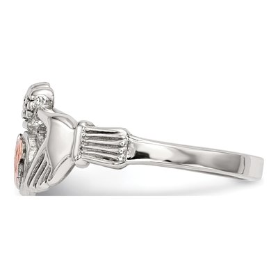 Sterling Silver Black Hills Claddagh Ring – view 3