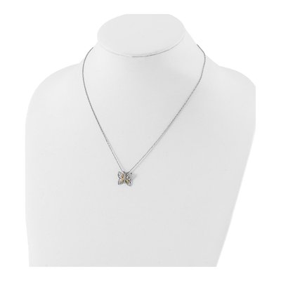 Sterling Silver Landstrom's Black Hills Butterfly Pendant Necklace – view 2