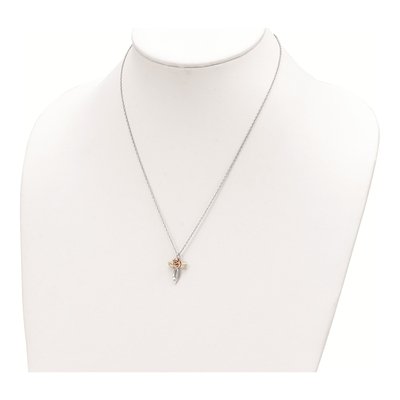 Sterling Silver Black Hills Cross Pendant Necklace – view 3