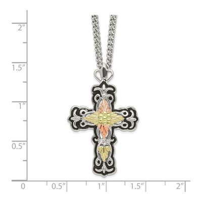 Sterling Silver Landstrom's Black Hills Cross Pendant Necklace – view 2