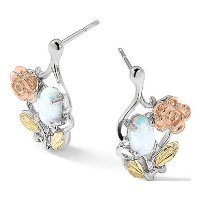 Sterling Silver Landstrom's Black Hills Opal Dangle Earrings – view 6