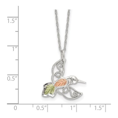 Sterling Silver Hummingbird Pendant Necklace – view 4