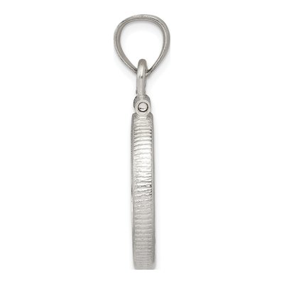 Sterling Silver Screw Top Coin Bezel Pendant – view 3