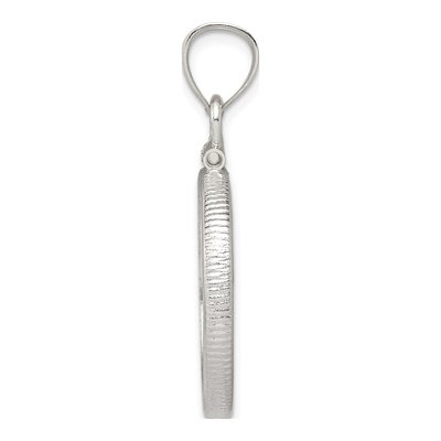Sterling Silver Coin Bezel Pendant – view 3